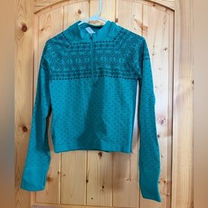 DSG Green Quarter-Zip Sweater